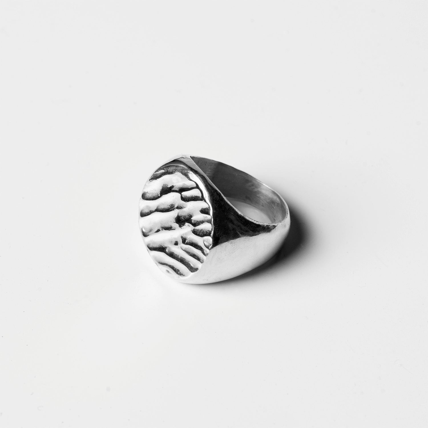 Wave - Signet Silver Ring