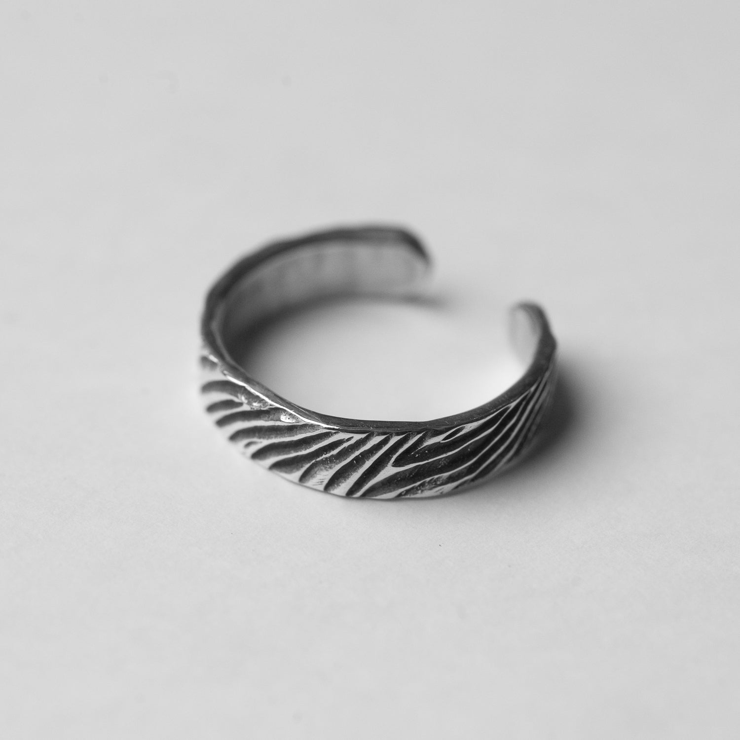 Wave - Open Silver Ring