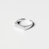 Tide - Signet Silver Ring